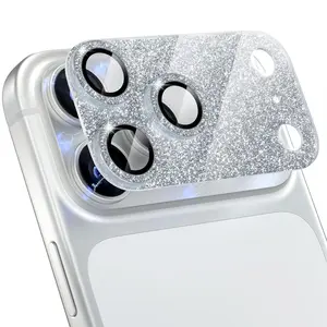iPhone Lens Film, Sparkling Diamond Lens Protector, Apple Camera Lens Membrane, 9h Anti-Drop, Luxury Glitter Phone Case, Cameralensprotector