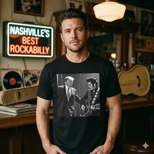 The King with The King, Trump and Elvis T-Shirt Donald Trump And Elvis T-Shirt