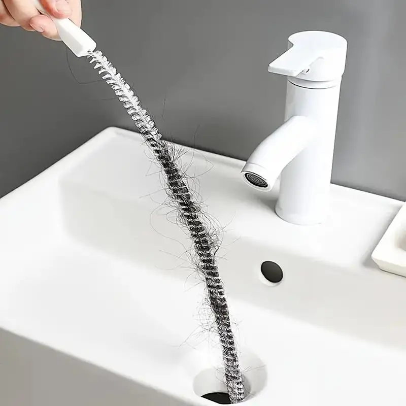 1 Piece Kitchen Sink Hair Cleaner, Flexible Anti Clogging Sink Drain Hair Catcher, Anti Clogging Drainage Household Cleaning Tool for Kitchen Bathroom