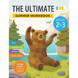 IXL Ultimate Summer 2nd to 3rd Grade Workbooks, Math, Reading Comprehension, Language Arts, Geography, Science, Social Studies, and Writing Practice for Kids (IXL Ultimate Summer Workbooks) Paperback – April 18, 2025