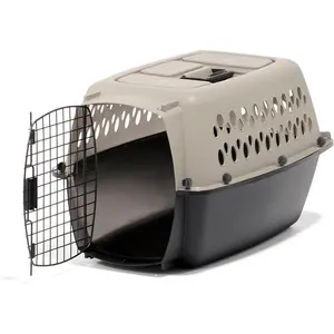 Petmate Vari Dog Kennel Portable Carriers & Crates for Smaller Dogs or Puppies and Pets 10 to 20 lbs, Airline-Friendly Plastic Pet Carrier For Home and Travel