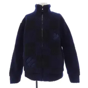 Pre-owned Louis Vuitton Polyester Small Leather Goods Jacquard Damier Fleece Jacket
