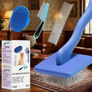Long Pin Dog Brush for Grooming| Large Pet Brush for Long Haired Dogs| Detangling Slicker Brush with Comfort Grip| Professional Dog Grooming Kit| Gentle on Skin| Reusable and Easy to Clean enamel repair