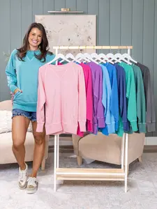 Zenana Pigment Dyed Sweatshirt w/ Pockets | S - 3X