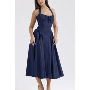 Navy Midi Dress