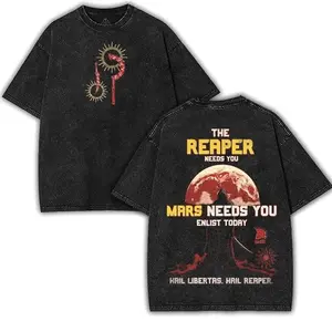 Red Rising Oversize Cotton T-Shirt, Rise for Mars Design Clothes, Dystopian Sci-Fi Fan Apparel, red rising merch, Unisex Booktok Gift Fabric Womenswear X