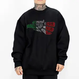 Chicano Clothing, Aztec Art Mex Clothes, Oversized Graphic Tee for Men & Women Medium Heavy Polyester Sweatshirt Loose Fit Casual Streetwear AZT7