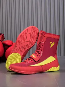 Men's Training Shoes and Sports Shoes, Trendy Fashion Anti-Slip Durable Boxing Wrestling Shoes, Ideal for Various Sports Training Scenarios