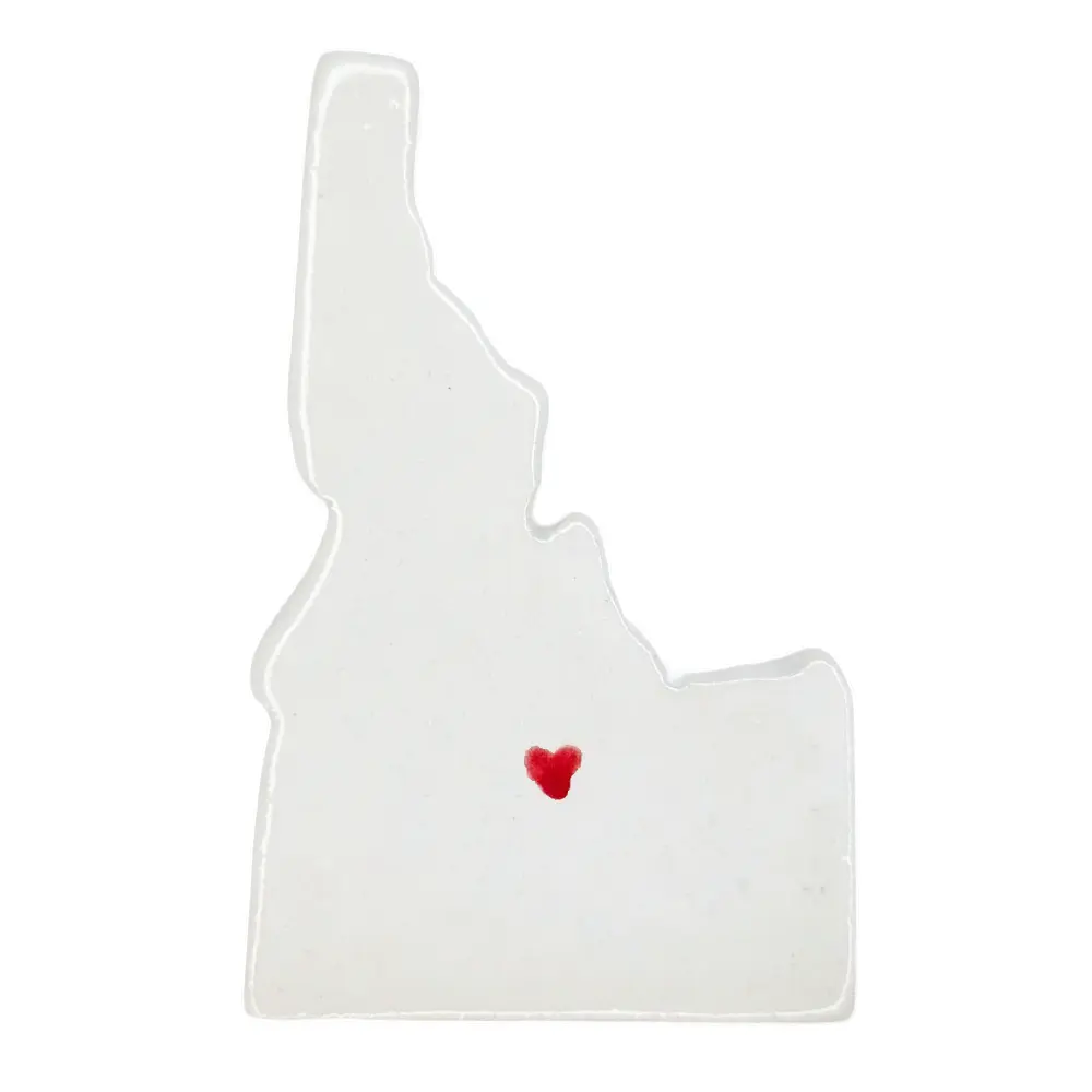 Sun Valley Ceramic Magnet for Fridge - Handcrafted Idaho State Decor Gift