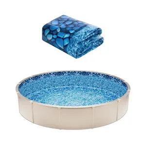 Father's Day Gift VEVOR Round Pool Liner 33ft Unibead Style Pool Liner 52in Wall Height Durable