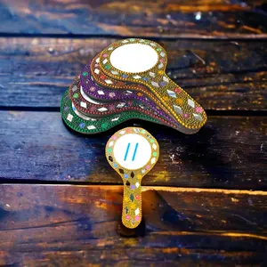 Elegant Indian Handmade Face Mirrors | Mini Travel Essentials | Perfect Return Gifts | Haldi Kumkum, Weddings, Pooja | Cherish Every Moment