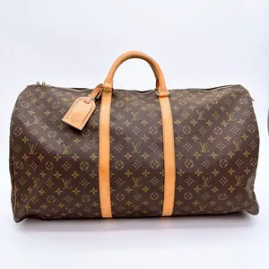 Pre-owned Louis Vuitton canvas Tote Bags Monogram Keepall 60
