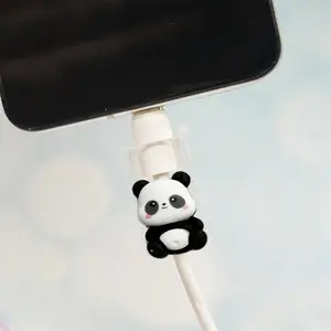 Cute Phone Charger Protector, Durable Plastic Cord Saver with Kitten Design, Scratch-Resistant Cable Protector for Animal Lovers