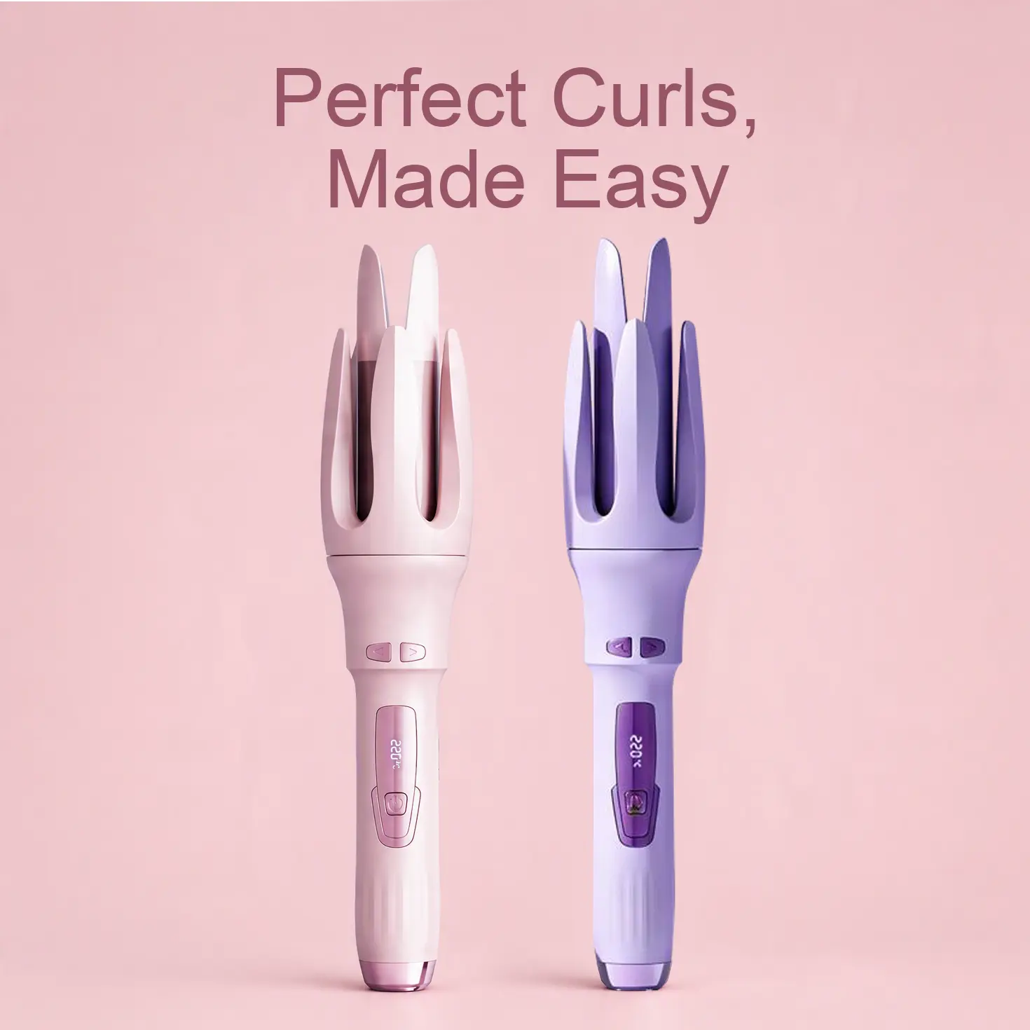 Automatic Rotating Hair Curler (1.25-Inch) - 4 Adjustable Temperature Settings Professional Automatic Curling Stick for Curly Hair, Ideal Gift for Girlfriend, Mom, Daughter sohochic, Hair Styling Tools