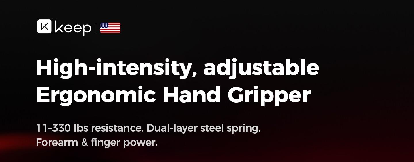 Keep H-Shaped Ergonomic Grip Strengthener, Adjustable 10-660LBS Resistance, for Muscle Relaxation, Forearm Training, Hand Therapy & Stress Relief