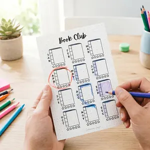 10 Sheets Party Activity Supplies Reading Club Book Tracking Sheet, Log Pages, Reading Records, Reading Logs, Reading Club Books