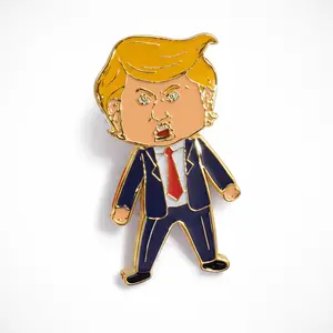 Happy Trump Classic Gold-Plated Enamel Lapel Pin