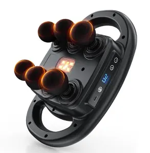AERLANG Massage Gun Deep Tissue Muscle Massager with 6 Heads, Adjustable 9 Levels & 4 Modes for Pain Relief, Quiet Motor, Portable Handheld Massager for Athletes, Christmas Gifts for Him Her Dad Mom