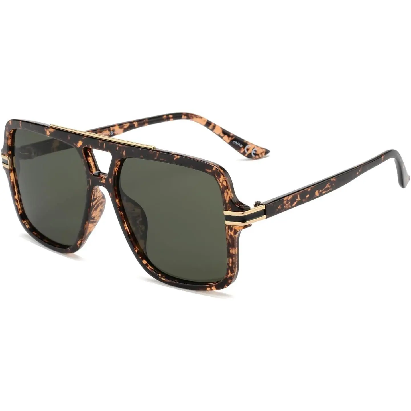 Women\'s Trendy Oversized Polarized Aviator Sunglasses Retro Vintage Onrtry Retro Polarized Aviator Sunglasses for Women Men  main image 4