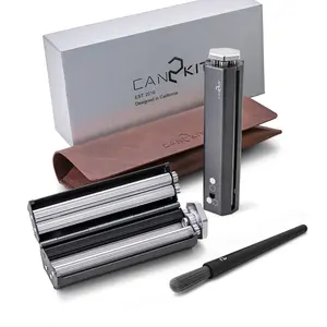 Premium Metal Rolling Machine, Adjustable 80mm Roller for Rolling Papers, Portable Manual Rolling Tool with Carrying Case