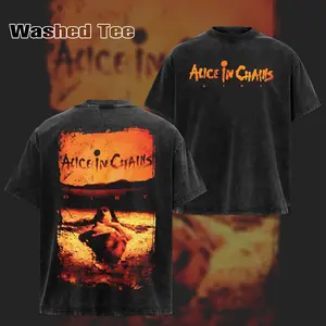 Retro Alice In Chains T Shirt Dirt Album  , Alice In Chains T-shirt & Hoodie , Washed Oversized T-Shirt , Rock Band Shirt, Retro Music Tee, Rock Music Lover Shirt, Vintage Band Shirts Casual Fabric Fit Top , Top Men's and Women's Clothing