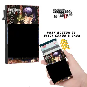 High School of the Dead Slim Wallet Officially Licensed Card Holder with Cash Strap Brand New
