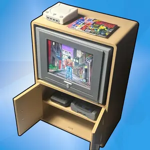 "My Happy Place" - Bundle includes Mini Game Consoles, a Light-Up CRT TV Photo Frame and Media Center! Message us your TV images for a personalized touch!