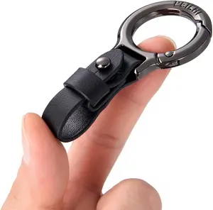 3PCS Keychain for Men, Belt Keychain Leather Belt Loop Key Holder Belt Key Chain Clips with Detachable Keyring for Men