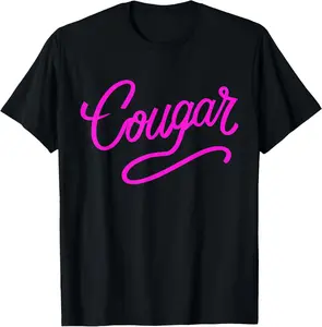 100% cotton Unisex Cougar Costume. Funny Cougar Lover T-Shirt