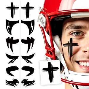 48 Pairs Eye Black Stickers – Football & Baseball Game Day Face Tattoos