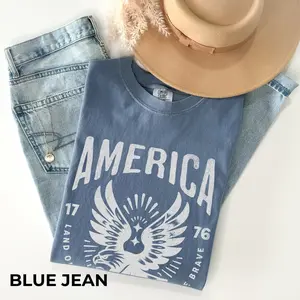 Comfort Colors 4th Of July 1776 Shirt For Men And Women, Fourth Of July Unisex Eagle T-shirt, USA