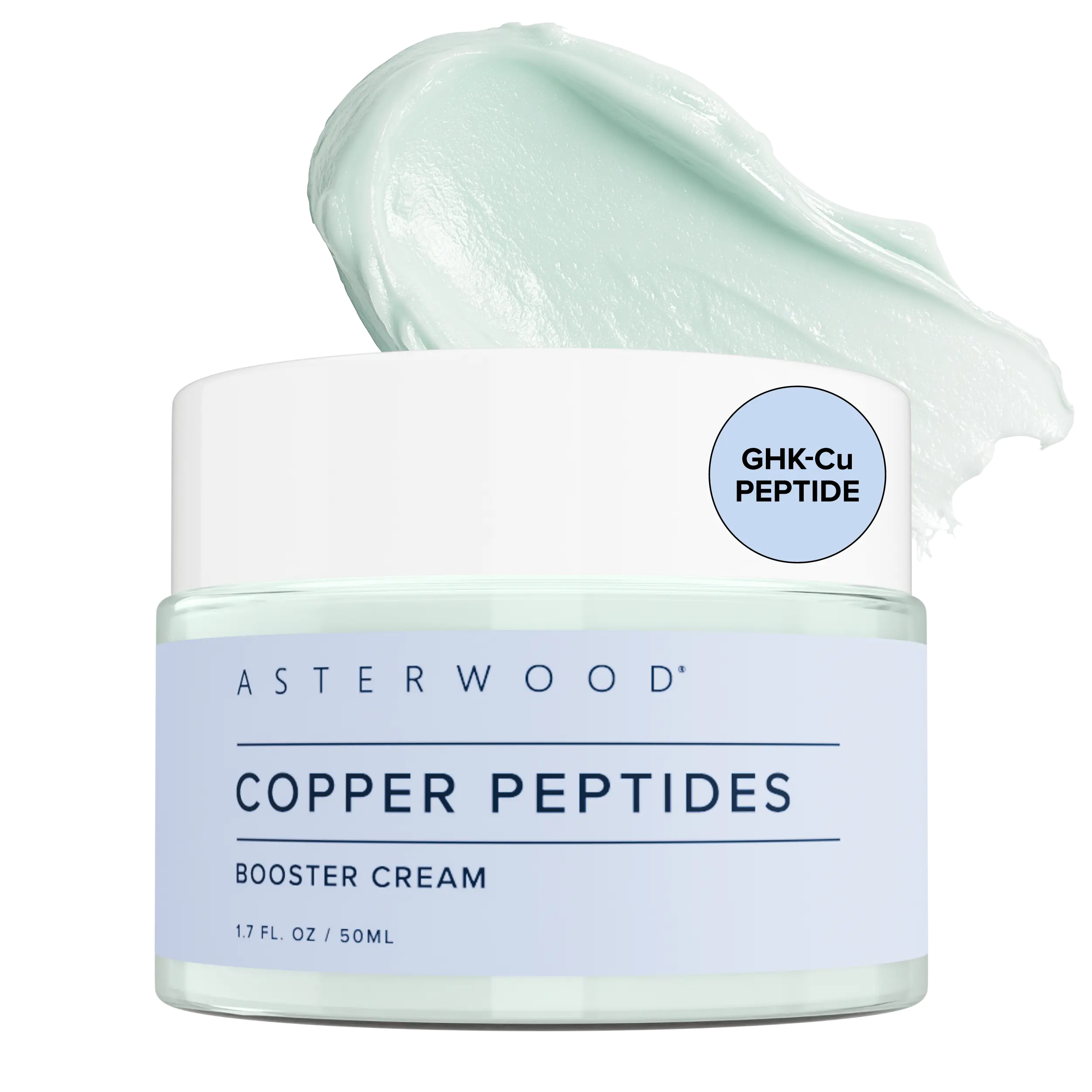 Copper Peptides Booster Cream - GHK-Cu Peptide + Ectoin + Hyaluronic Acid - Firming Face Moisturizer for Skin Barrier Repair - 1.7 Fl Oz
