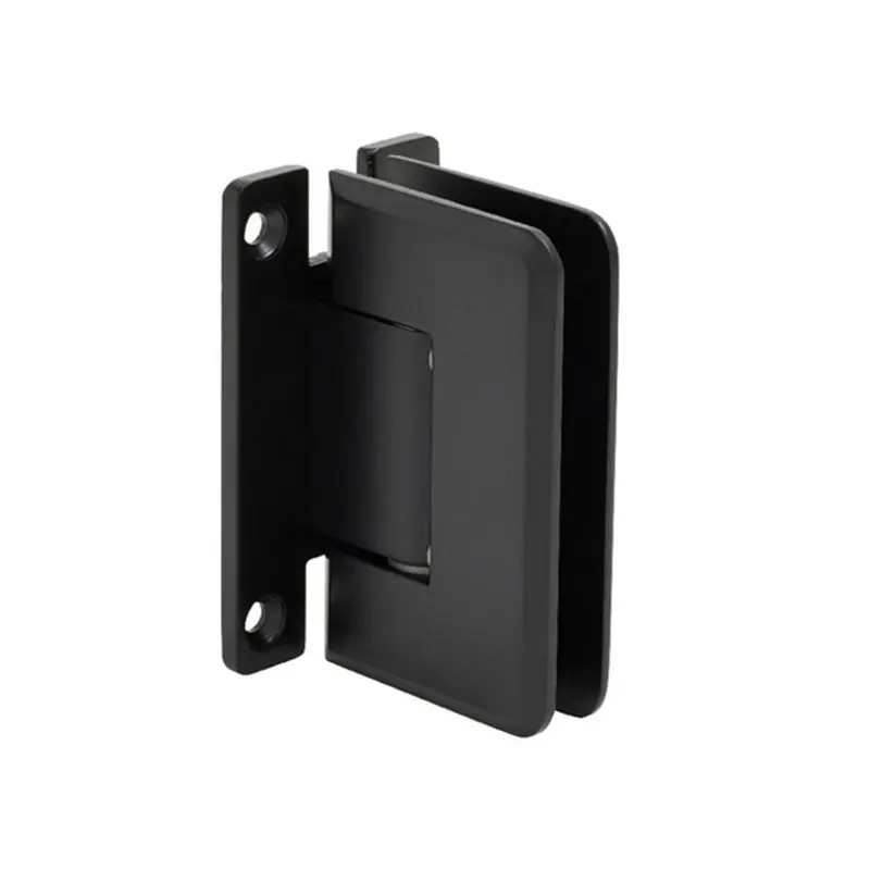 NCYINOX Solid Brass Adjustable Beveled Wall Mount 90 Degree Double Side H Back Plate Standard Hinge Bathroom Glass Clamp