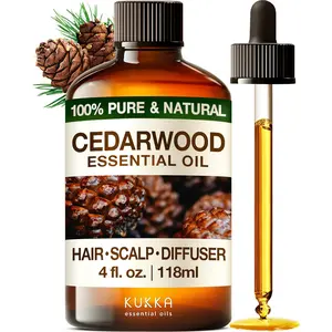 Cedarwood Essential Oil for Hair Skin & Diffuser - 4 Fl Oz - 100% Natural Cedarwood Oil for Hair Aromatherapy Soap Making Scent
