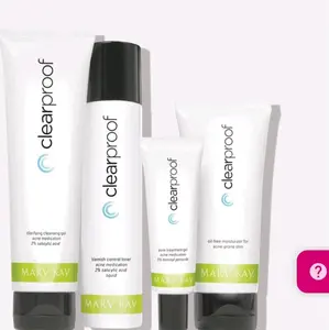 Clearproof Acne System Set - 4 Products for Clear Skin - Cleansing, Toner, Treatment Gel, Moisturizer - Skincare Blemish Skin Repair