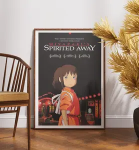 Spirited Away (2001) by Studio Ghibli Movie Poster, High Quality Film Print - POSTER NO FRAME