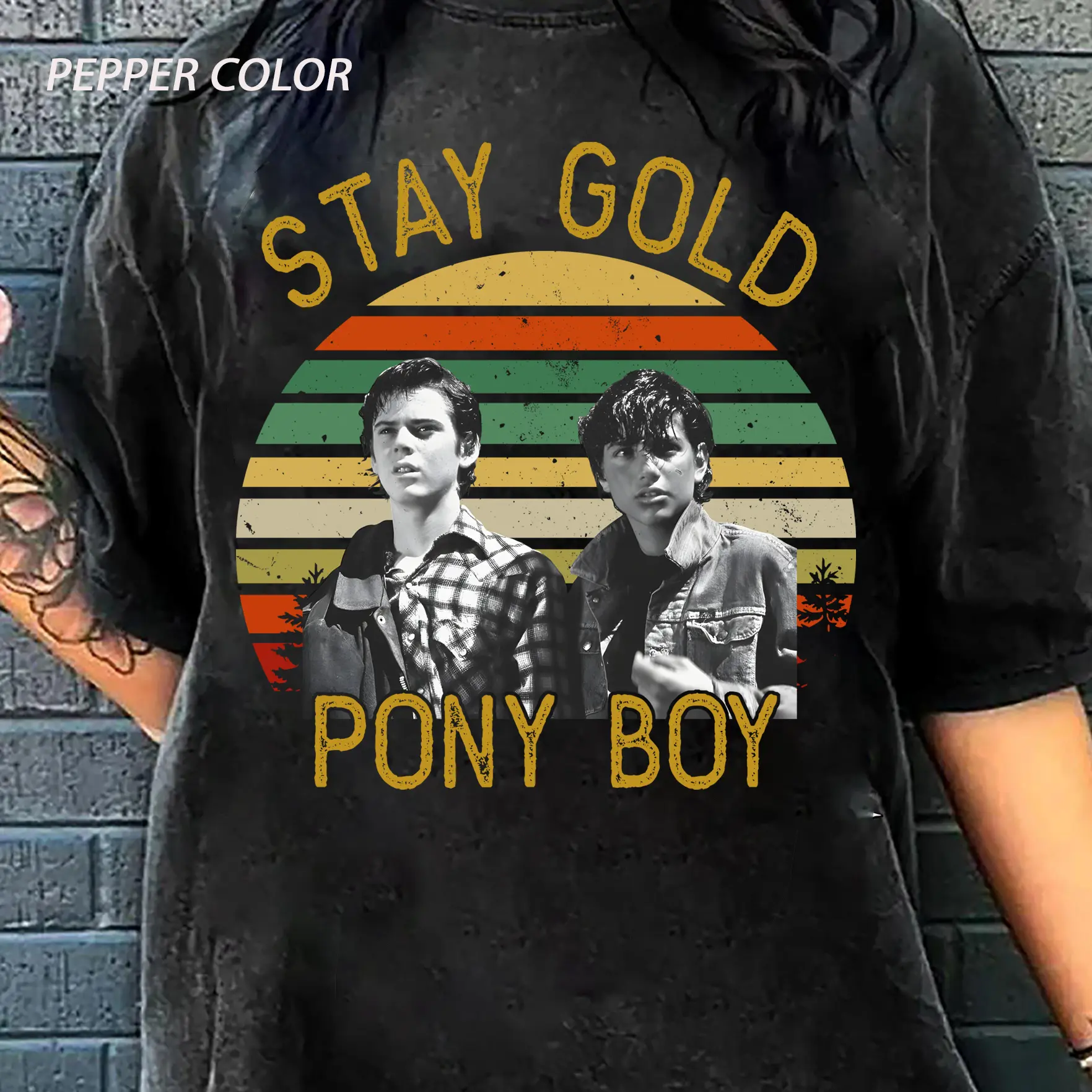 Stay Gold Ponyboy Vintage T Shirt Sweatshirt Hoodie, Retro The Outsiders Inspired Movie Tee, The Outsirders TV Inspired Tshirt, michael curtis, johnny cade, ralph macchio, ponyboy curtis, Dad Shirt, Fathers Day 2025 Gift