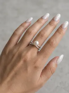 Twisted Pearl Ring