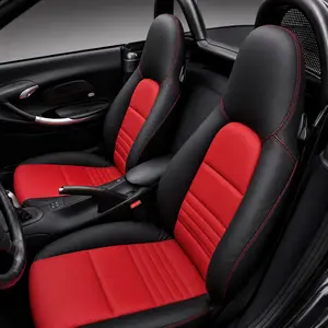 Boxster 986 Seat Covers - Black & Red