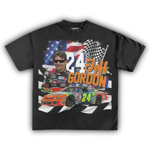 Jeff G0rd0n Nascar Vintage Tee T-shirt Unisex cotton Crewneck Made Using 100% Us Cotton, Design & Printed In The USA