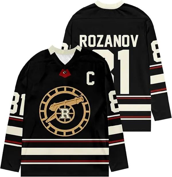 Black Ice Hockey Jersey #81, Quick-Dry Breathable, Unisex, for TV Series Fans, Both Sports Training and Everyday Wear, Athletic Shirt, Sports Style, Athletic Fitted Breathable