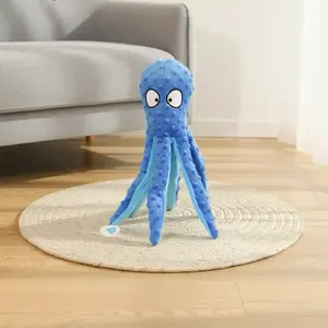 Octopus Shaped Pet Plush Toy, Durable Animals Shaped Dog Squeaky Plushies, Interactive Pet Chew Toy for Dogs & Cats, Pet Supplies for Indoor Outdoor, Christmas Gift