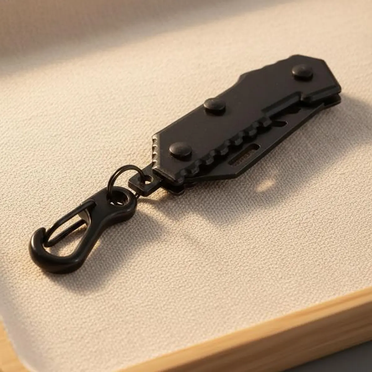 Mini Folding Knife Keychain, Multi Use Knives,Multi-Tool Keychain, Fashion Accessories for Men& Women, EDC Keychain, Portable Multipurpose Keychain,Great Gift,Black
