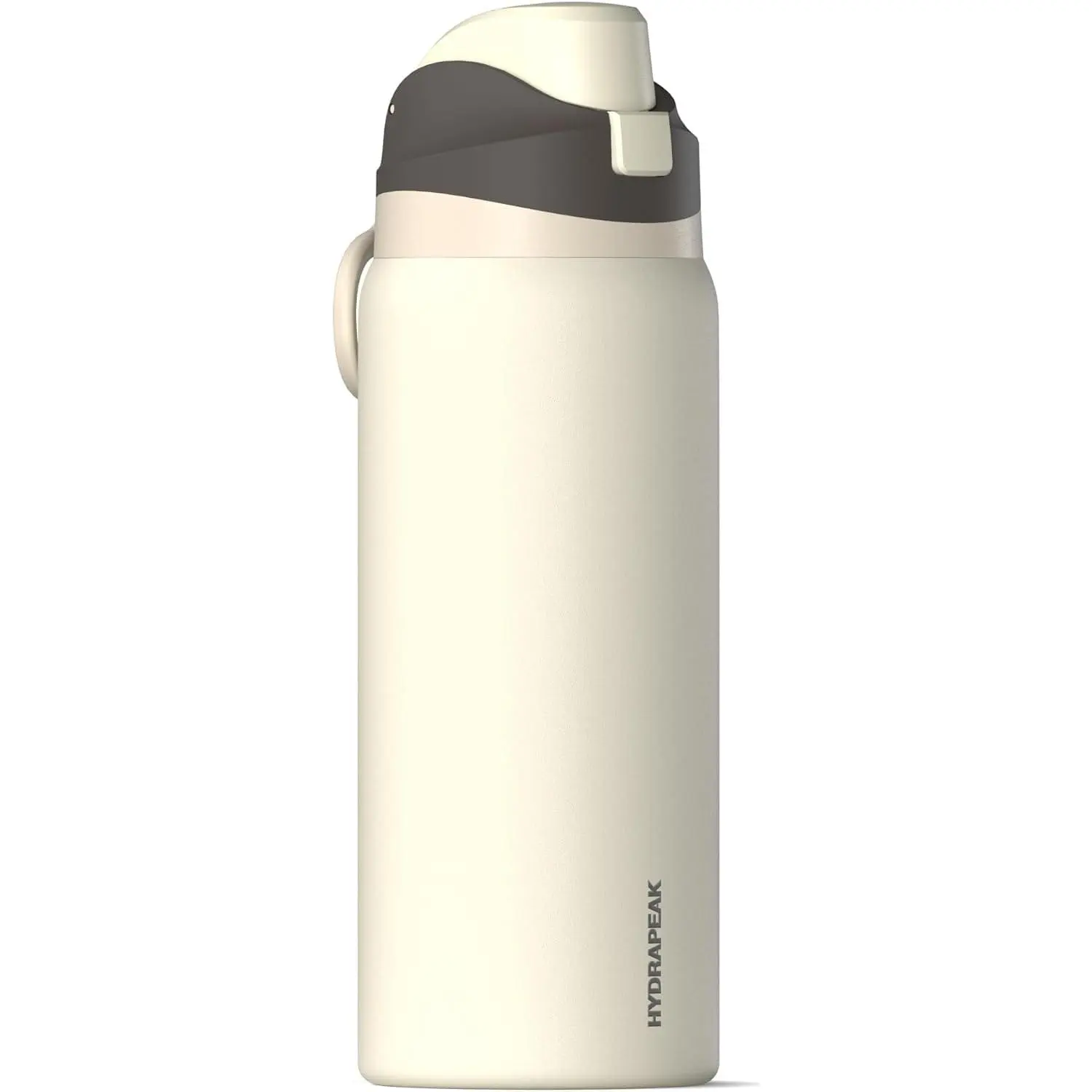 Hydrapeak Oasis 32 oz Insulated Stainless Steel Water Bottle with Locking Chug Lid and Handle, Ivory