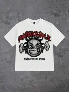 Men's Fashion Print T-Shirt, Comfortable Durable Casual Wear, Indoor Leisure Outdoor Travel, Essential for Any Stylish Wardrobe