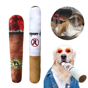 Cigarette and Cigar Funny Dog Plush
