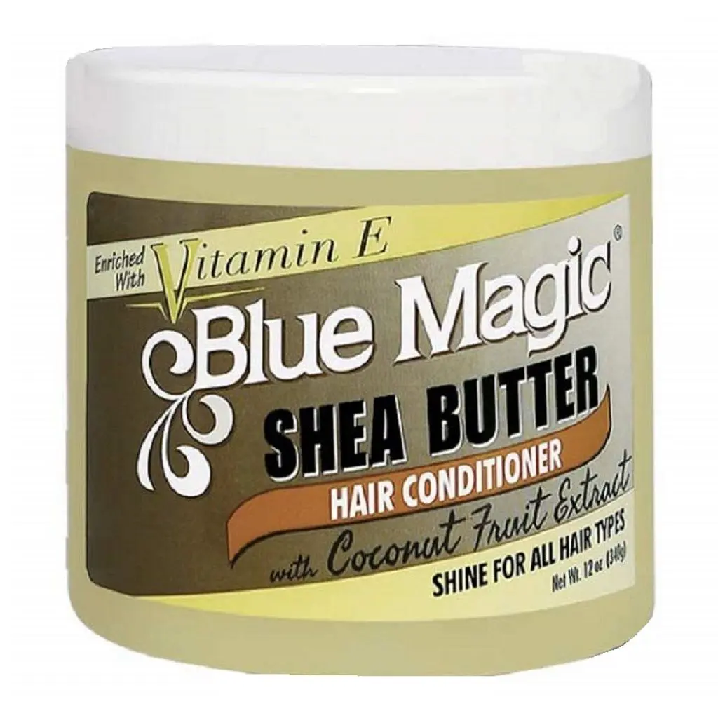Blue Magic Hair Conditioner, Nourishing Conditioner Cream with Shea Butter, Coconut Extract & Vitamin E for Deep Conditioning and Shine for All Hair Types, Hair Care Products