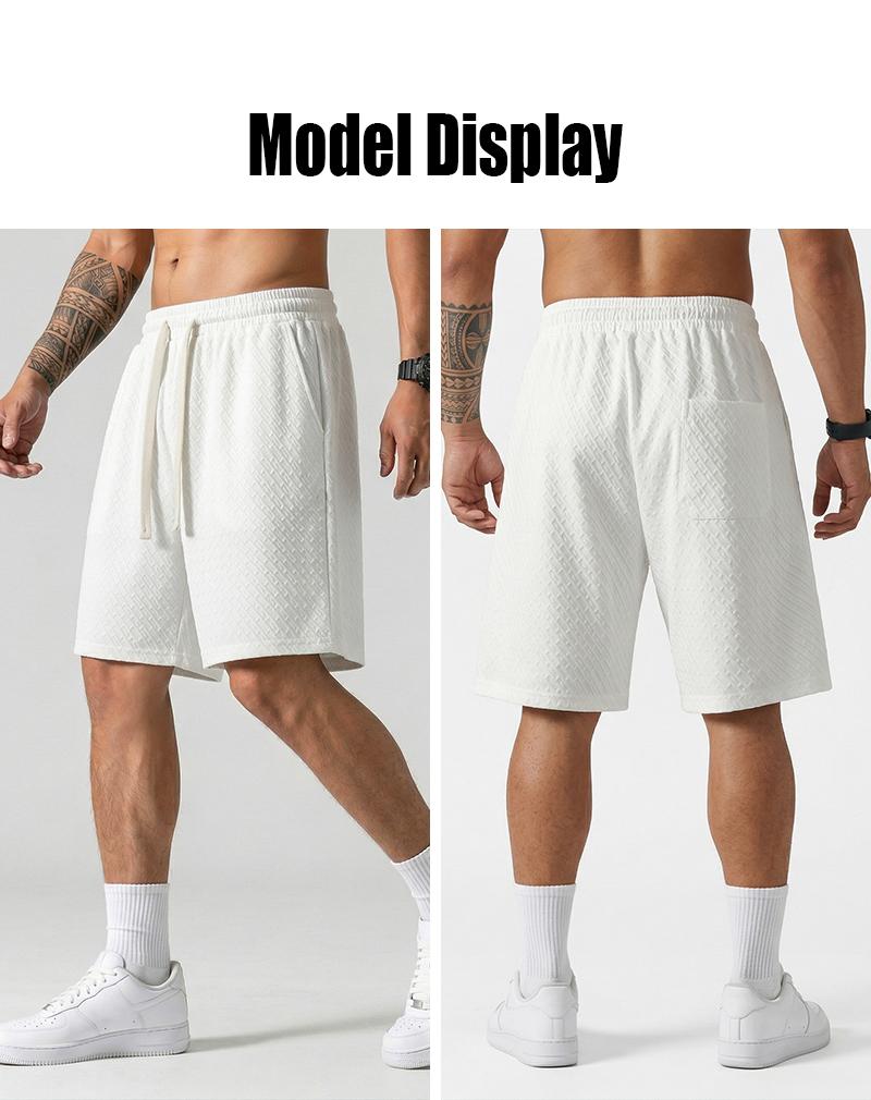 Men’s casual athletic shorts, available in four colors, made from breathable fabric with a zipper design—perfect for summer beach trips, outings, and everyday outdoor activities.