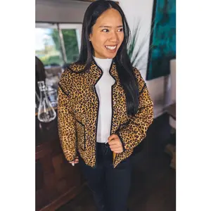 Leopard Puffer Jacket