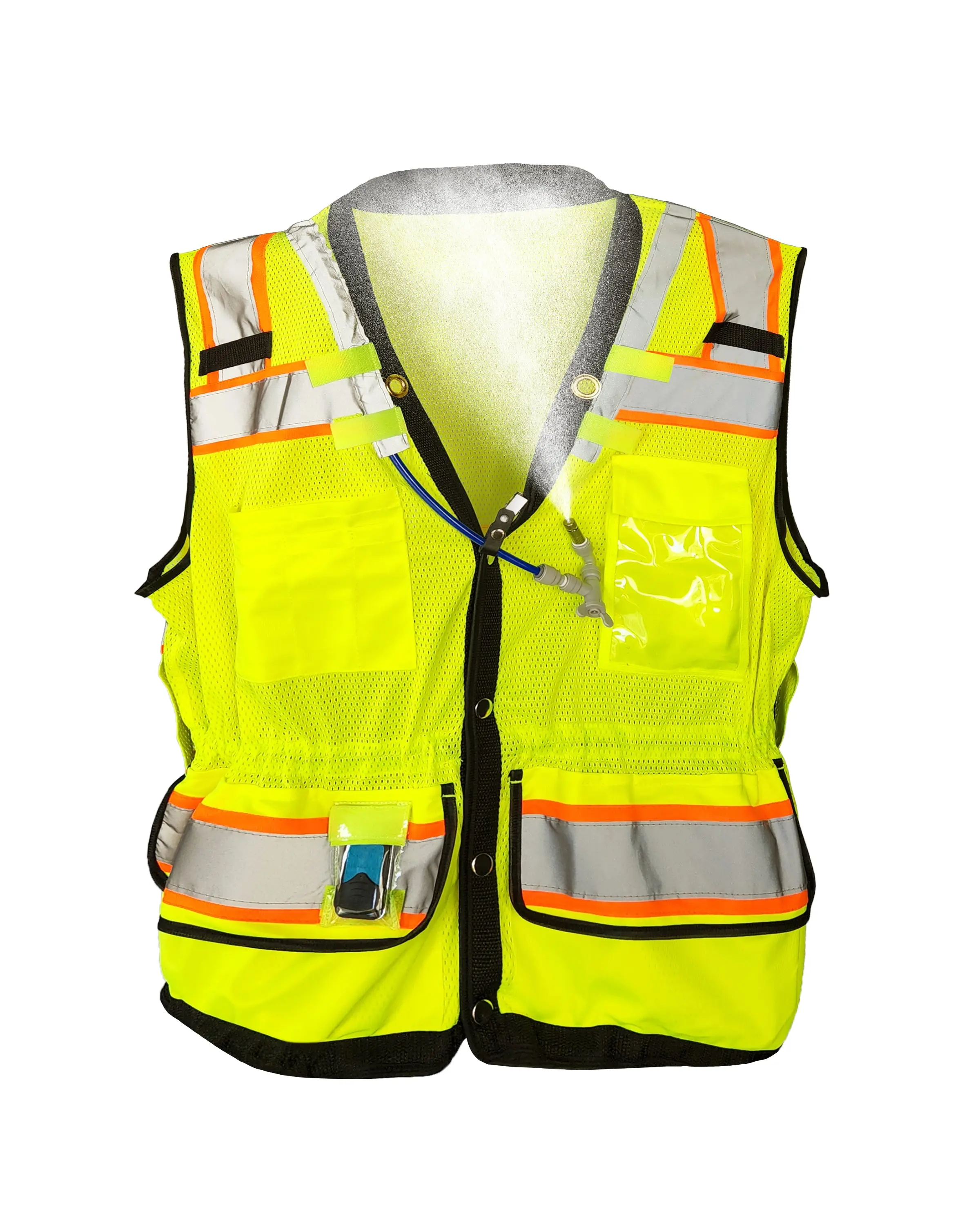 High-Visibility Misting Safety Vest – Class 2 ANSI Compliant